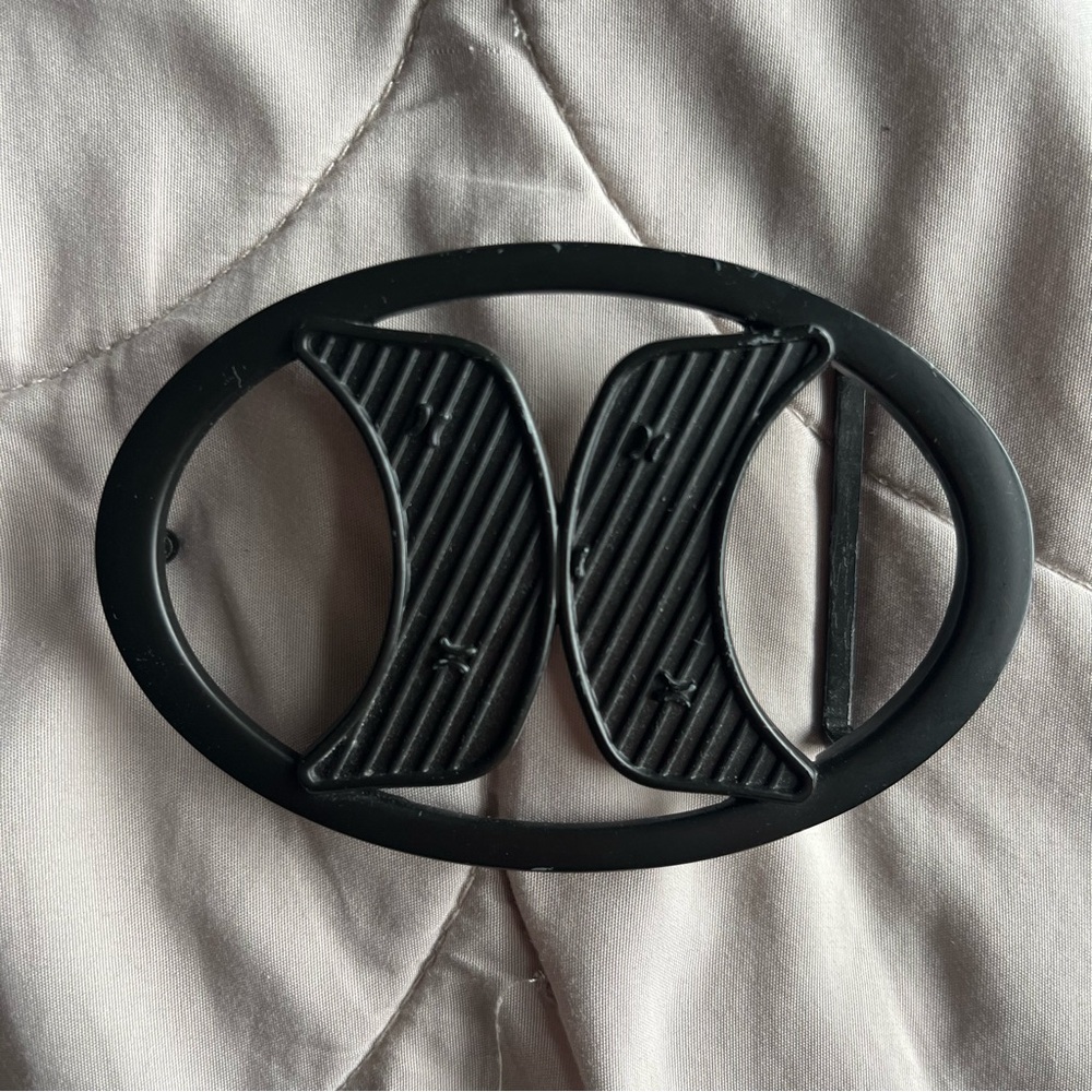 Hurley Black Oval Belt Buckle